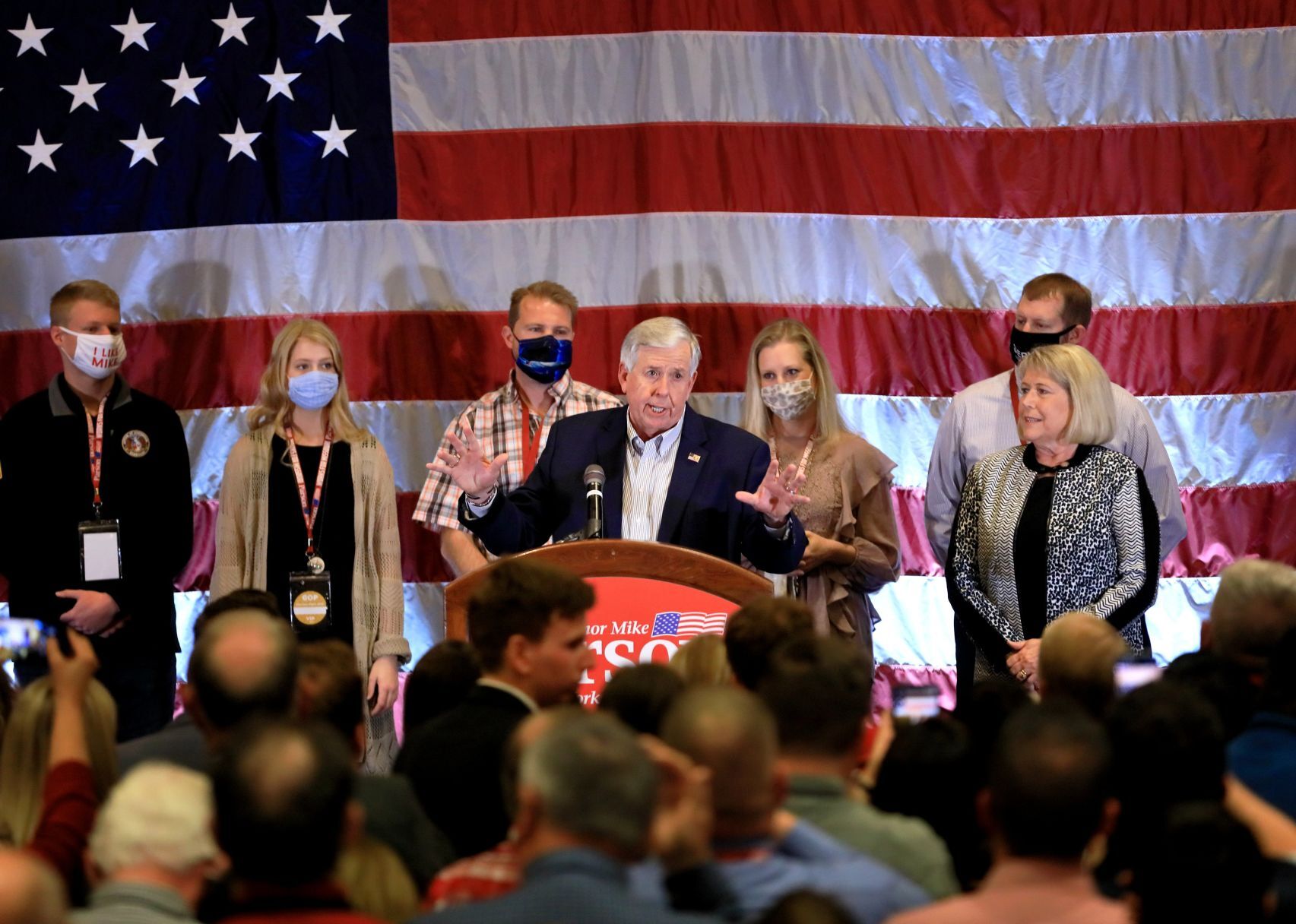 Missouri Gov. Mike Parson 2020 election night